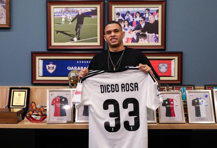 Qarabag sign Brazilian Midfielder Diego Rosa on loan