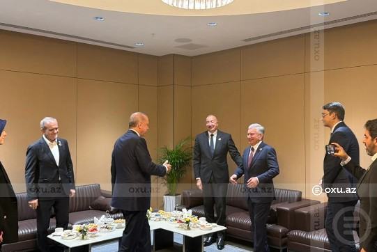 Azərbaycan, Türkiyə, Özbəkistan və İran prezidentləri Bişkekdə bir araya gəliblər