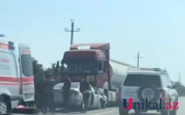 Beyləqandakı qəzada sürücü ölüb - FOTO