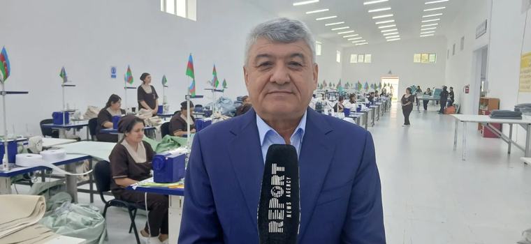 Rizvan Məhəmmədov: Xocalıda istehsal edilən tekstil məhsulları xaricə də ixrac olunur