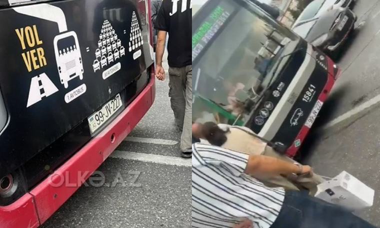 Bakıda sürücü küsdü - Avtobusu sürməkdən imtina etdi