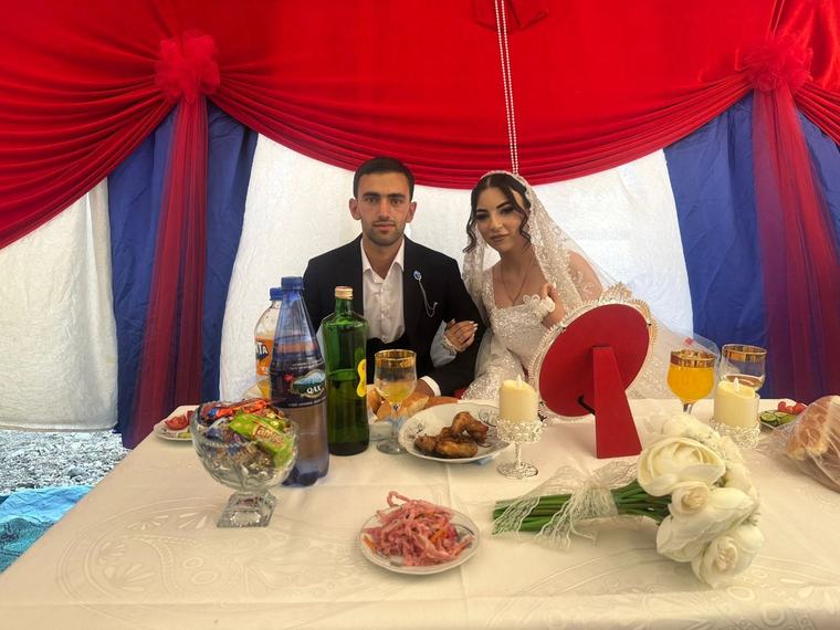 Xocalıda çadır toyu