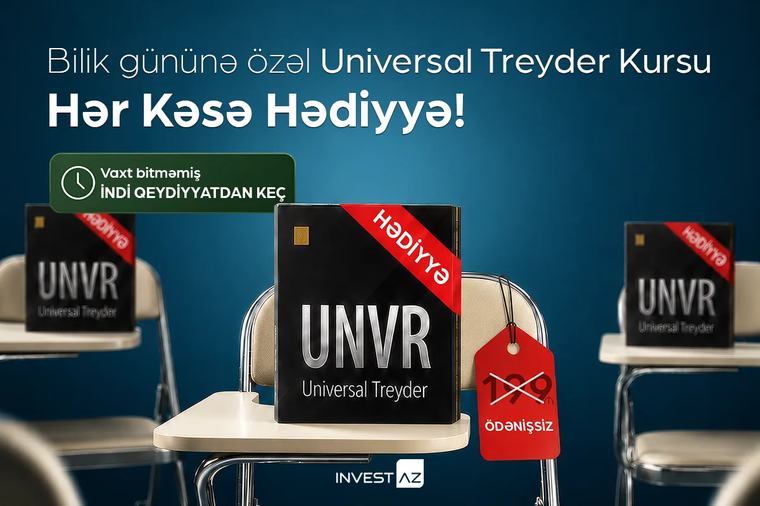 Bilik Gününə özəl hədiyyə: "InvestAZ" Universal Treyder kursunu ödənişsiz təqdim edir