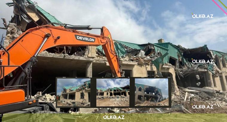 Bakıda bu evlər söküldü -