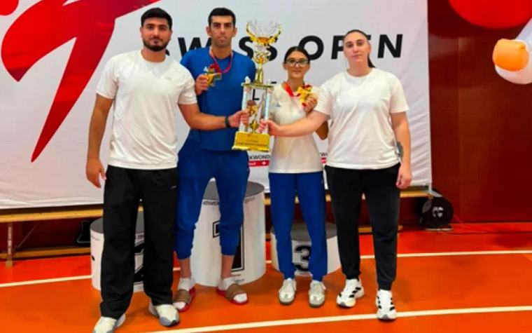 Taekvondo√ßularńĪmńĪz ńįsve√ßr…ôd…ô turnirin qalibi oldular