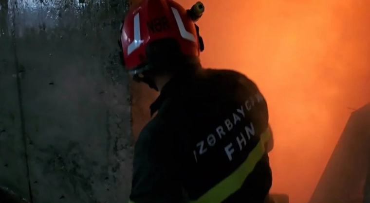 Bakıda yanğın baş verib